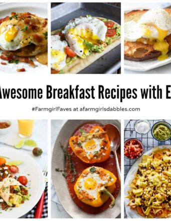 collage of breakfast egg recipes