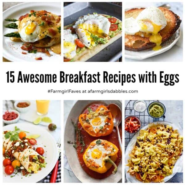 collage of breakfast egg recipes