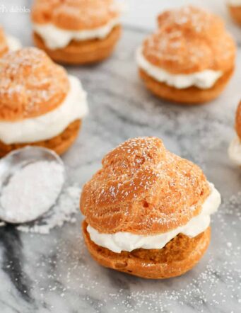 Pumpkin Pie Cream Puffs