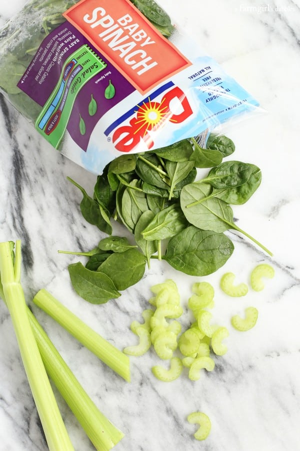 dole baby spinach and celery