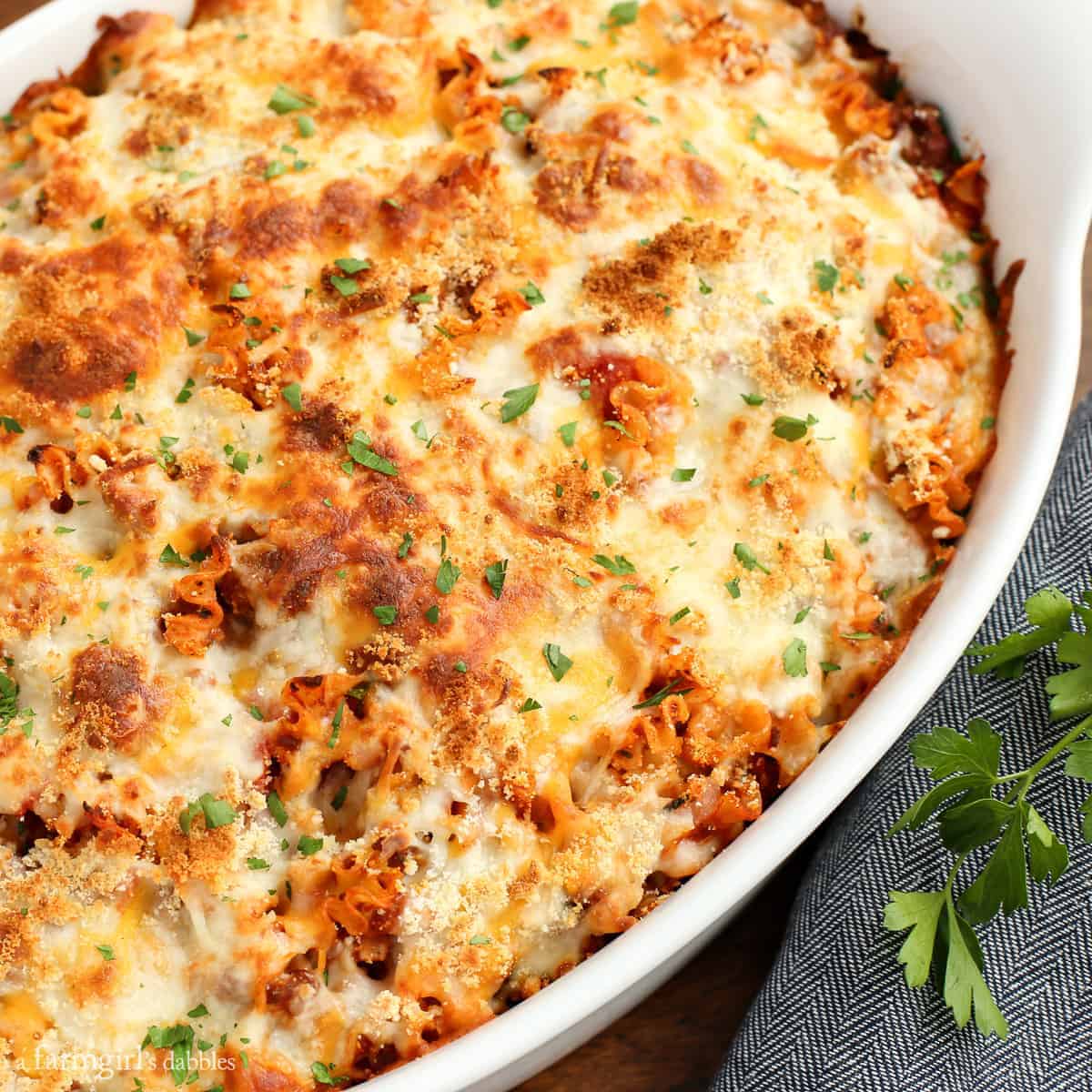 Spicy Lasagna Hotdish A Farmgirl's Dabbles