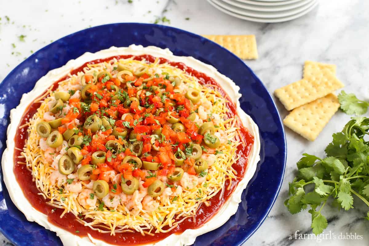 June's Layered Creamy Chili Shrimp Dip A Farmgirl's Dabbles