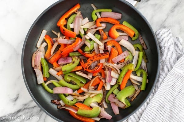 sautéed onions and peppers