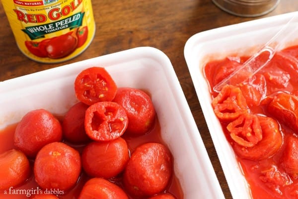 Red Gold Challenge comparing different canned tomatoes