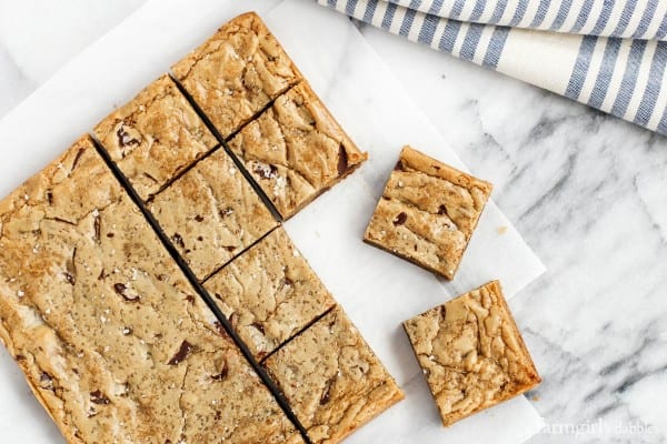 Blondies with Sea Salt