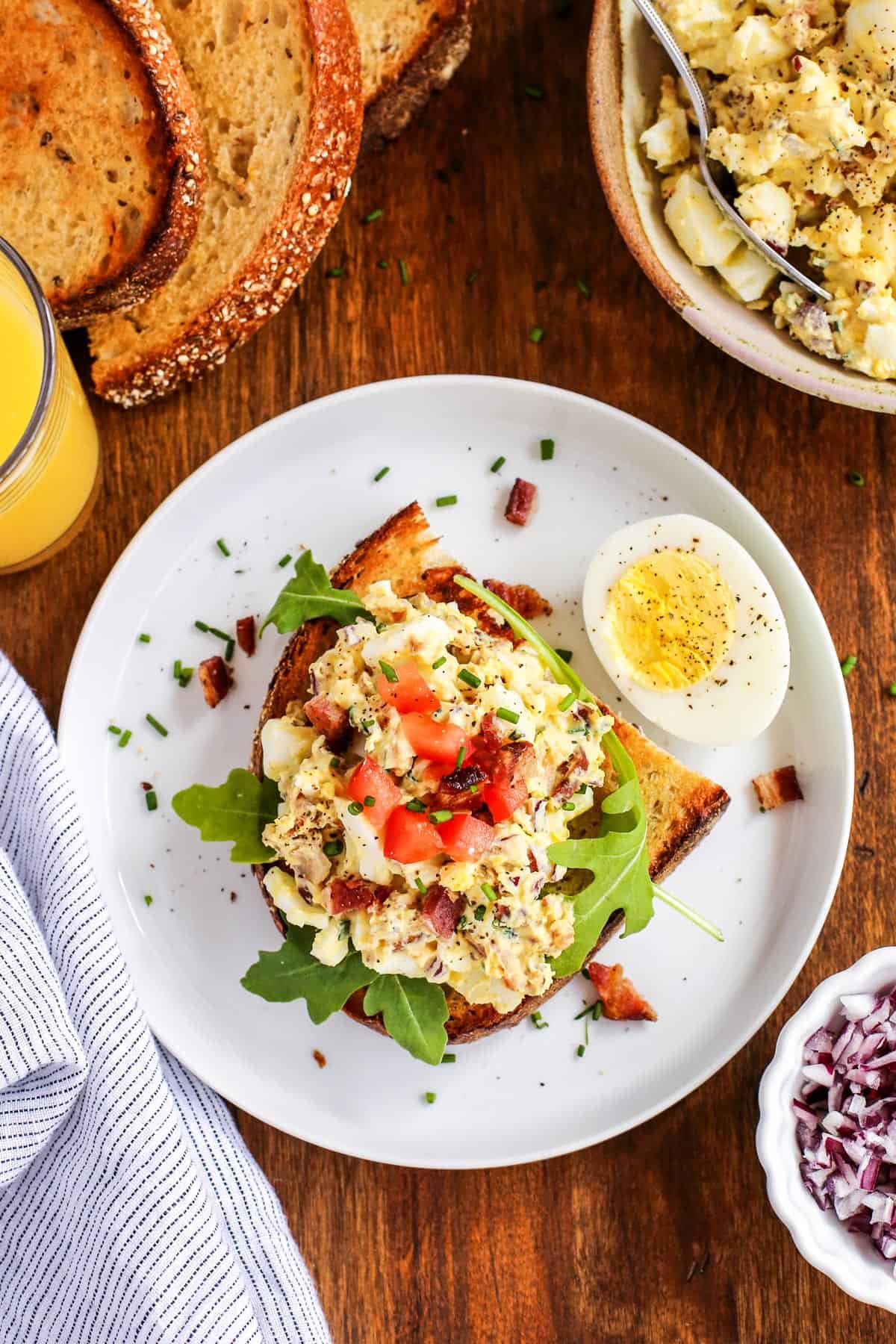 Breakfast Egg Salad with Bacon