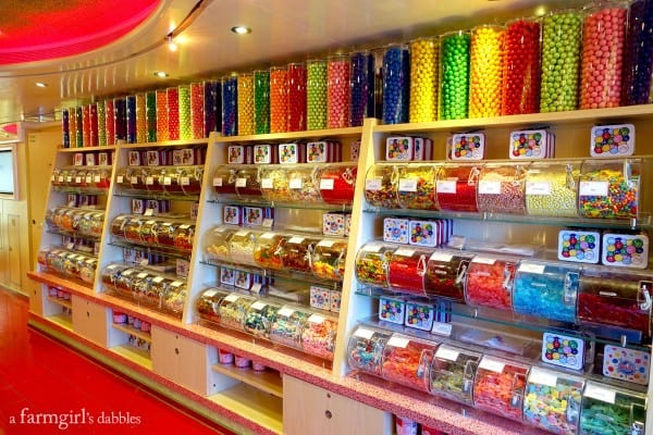 Cherry on Top candy store Aboard the Carnival Breeze