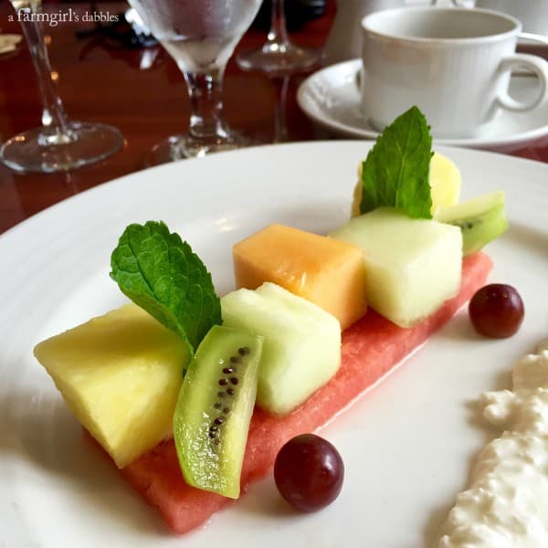 fruit salad Aboard the Carnival Breeze