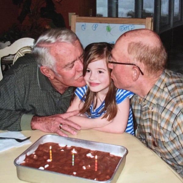 a girl and her grandpas