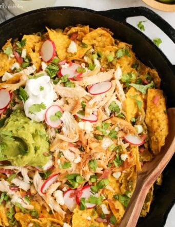 Easy Skillet Chicken Chilaquiles