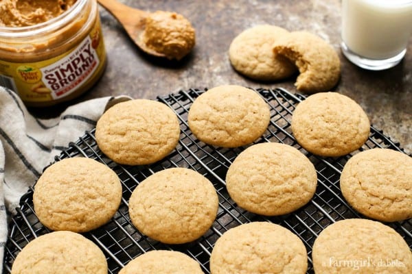 a Honey Roasted Peanut Butter Cookies with a bite taken out