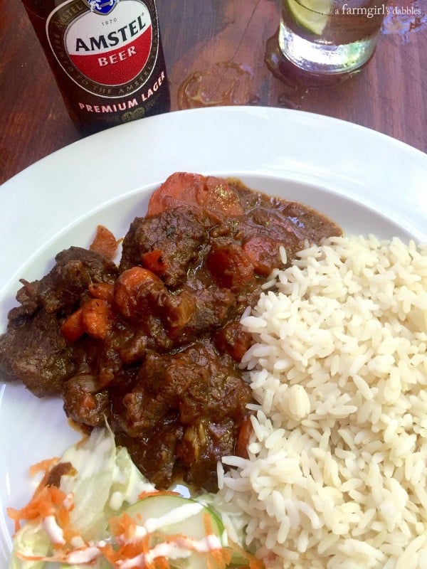 carne stoba with rice