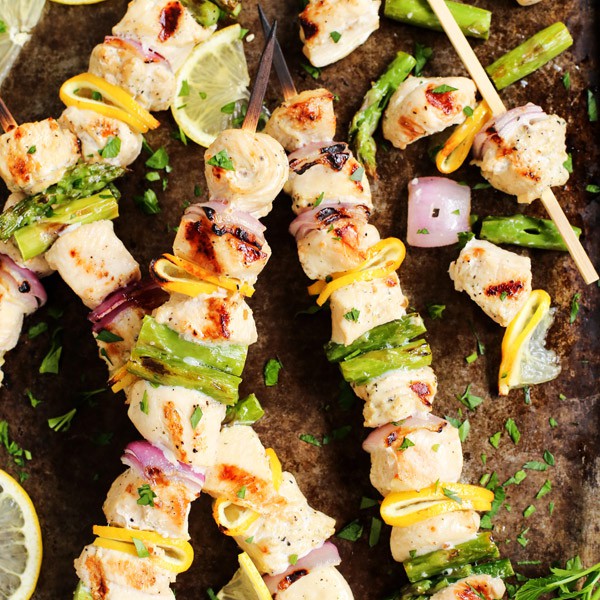 Grilled Lemon Pepper Chicken Kebabs