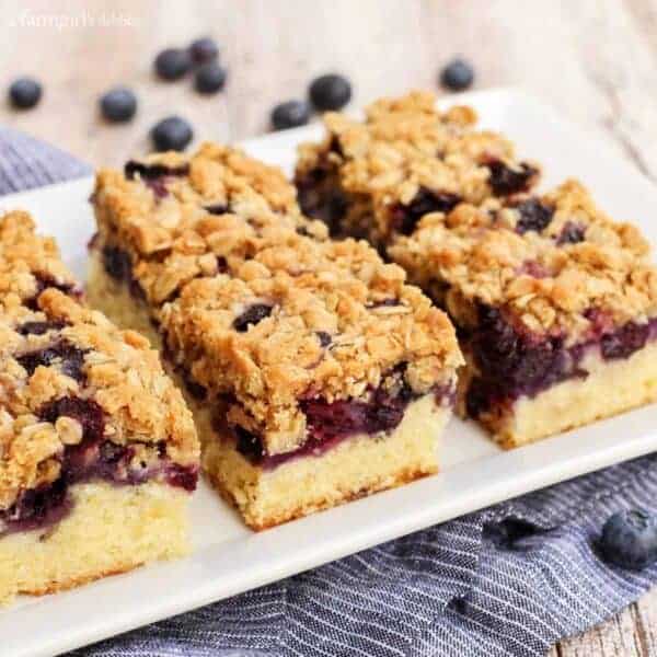 Blueberry Oat Crumble Bars