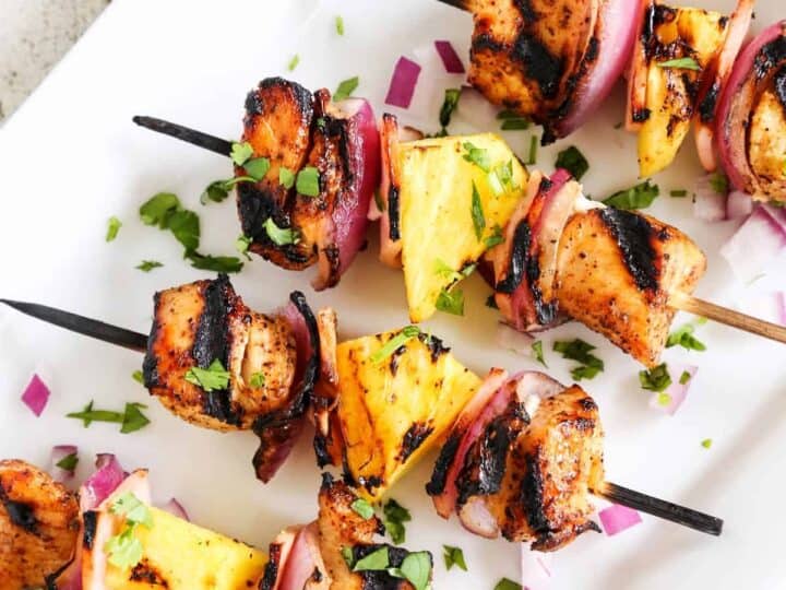 Hawaiian Chicken Skewers – Cookin' with Mima