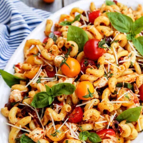 Sun Dried Tomato Pasta in a bowl