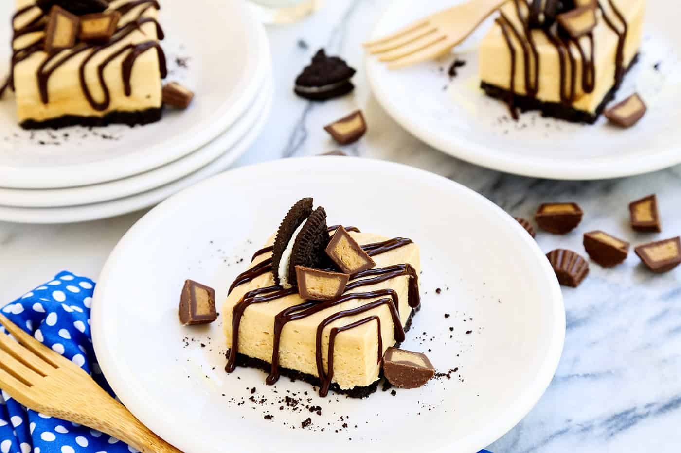 no bake peanut butter chocolate pie bars