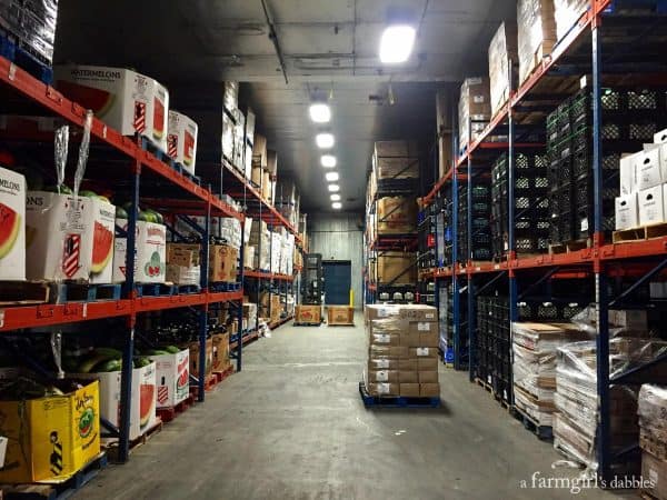 food storage in a food bank