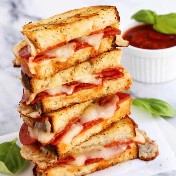 Pepperoni Pizza Grilled Cheese