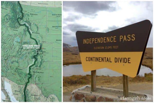 Continental Divide at Independence Pass near Aspen, CO