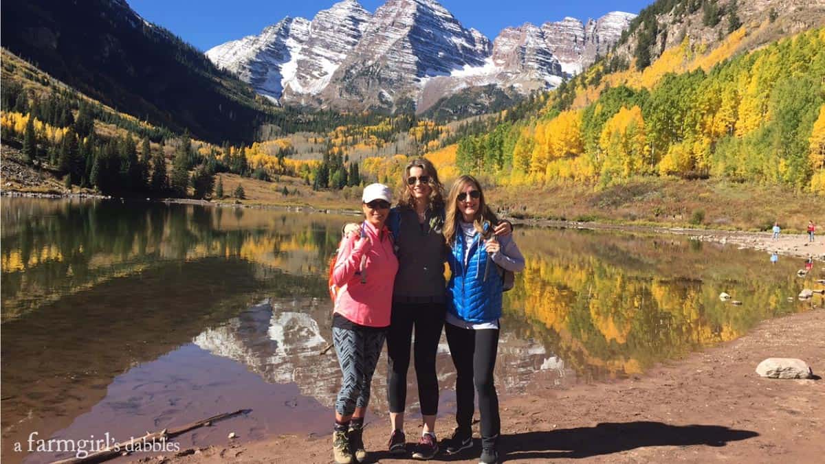 Hiking Maroon Bells near Aspen, CO