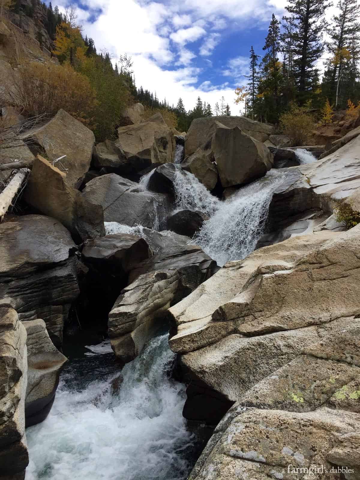 The cascades at Grottos Trail near Aspen, CO