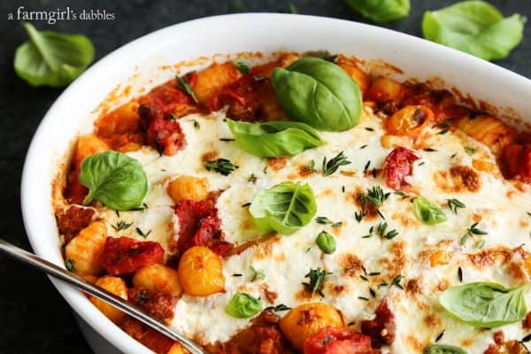 Cheesy Baked Gnocchi