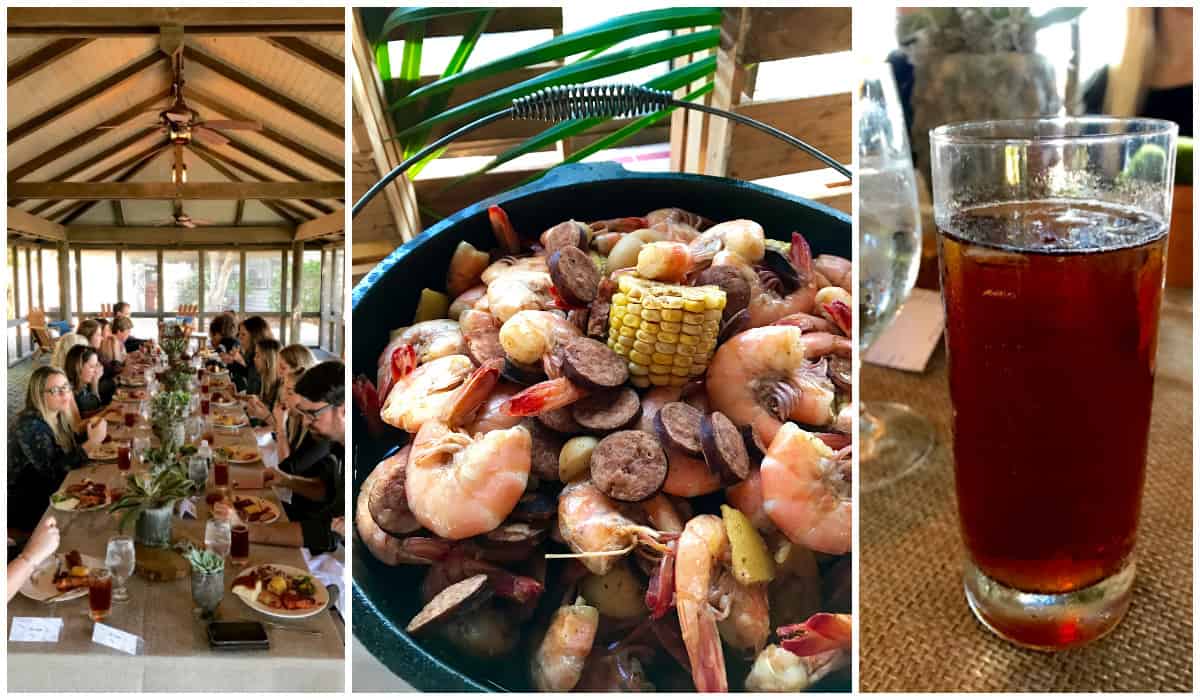 A low country boil at The Cloister on St. Simons Island, Georgia