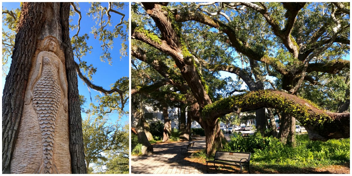 St. Simons Island, Georgia tree spirits and live oak