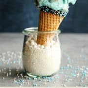 pinterest image of Cookie Monster Ice Cream