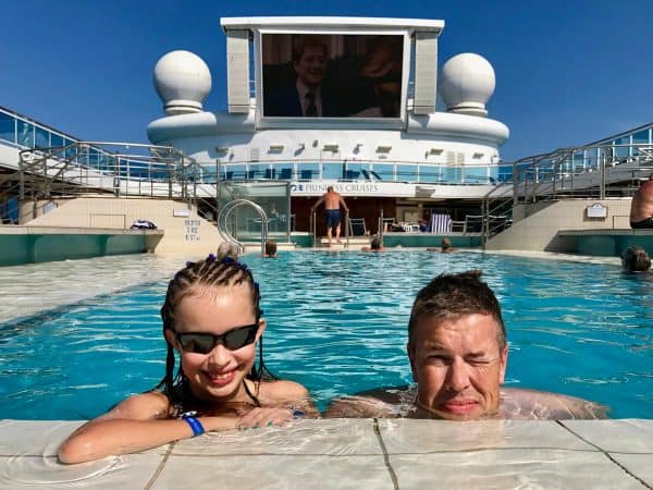 pool deck on a cruise ship