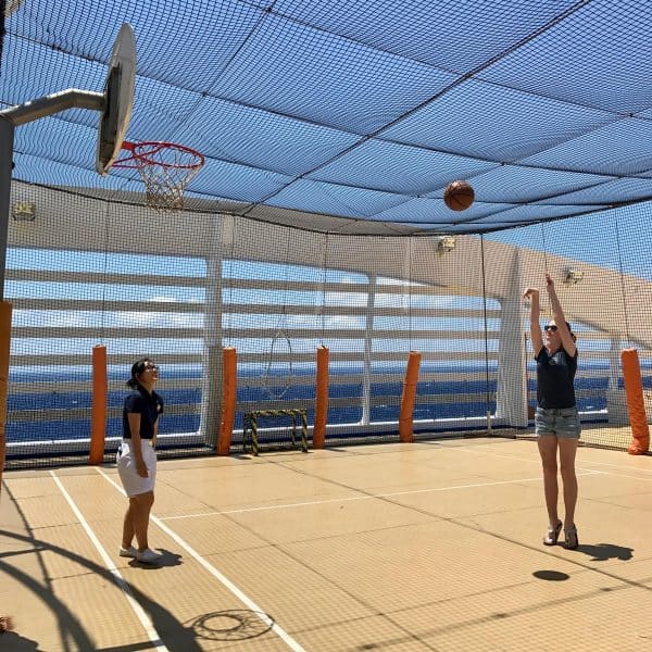 basketball court on a cruise ship