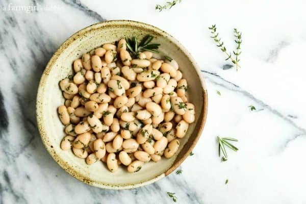 white beans in a bowl