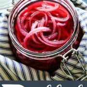 Pinterest image for pickled red onions