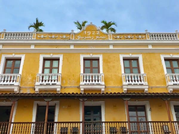 a yellow building in columbia