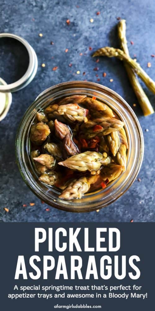 pinterest image of Pickled Asparagus