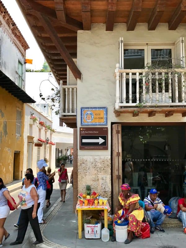 locals in Cartagena, Colombia