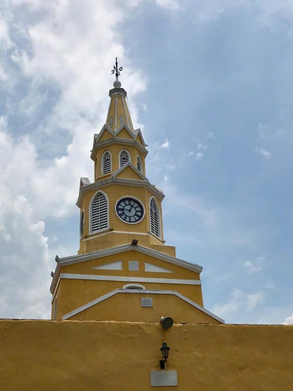 Torre del Reloj Público (Public Clock Tower) in Cartagena, Colombia