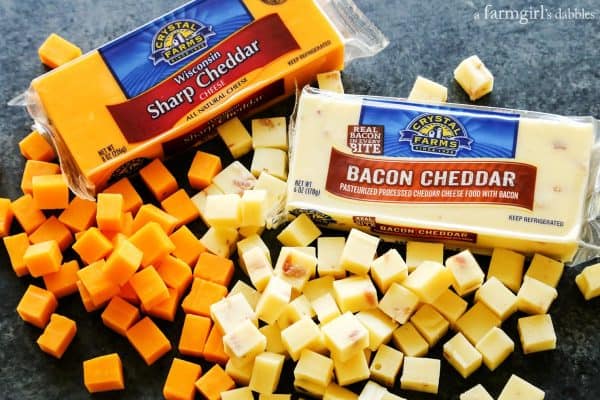 crystal farms cheese cut into cubes