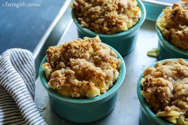 baked Cinnamon Streusel Apple French Toast Cups