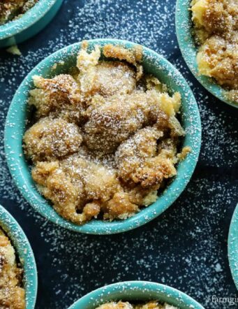 Cinnamon Streusel Apple French Toast Cups