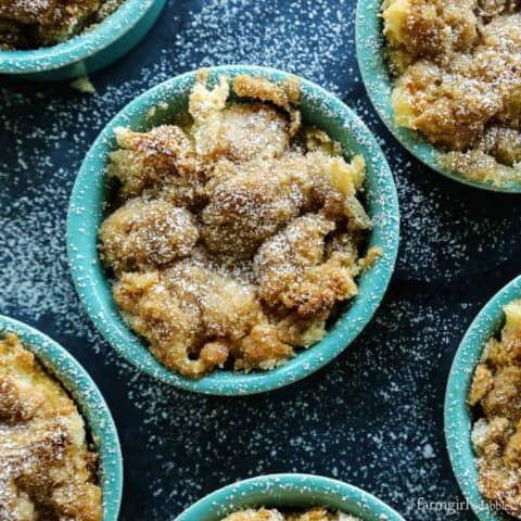 Cinnamon Streusel Apple French Toast Cups