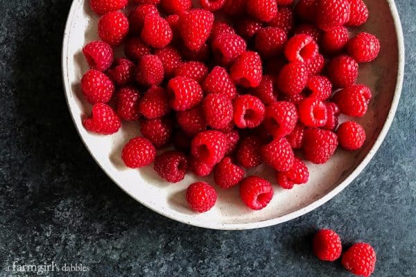 fresh raspberries