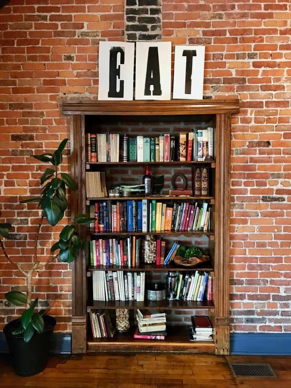 a full bookcase