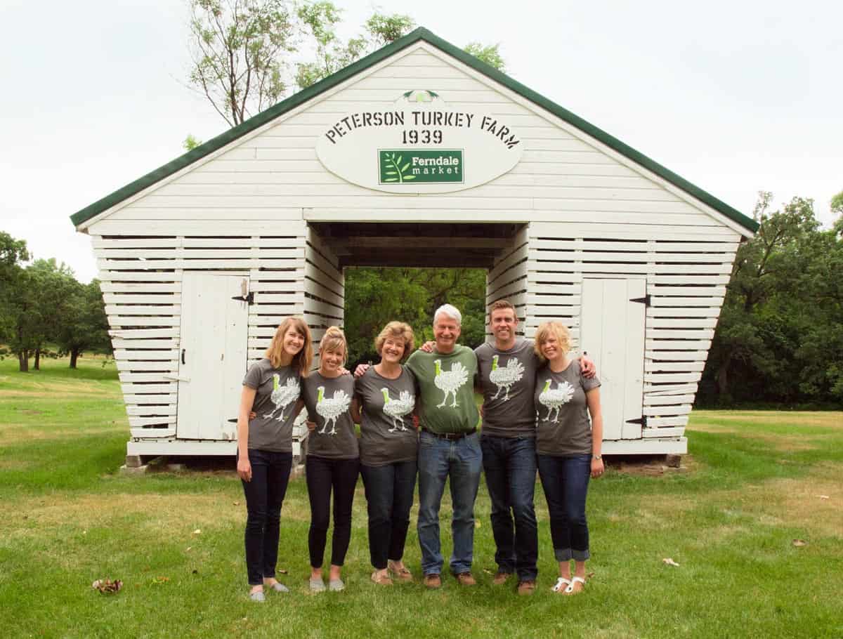 The Peterson family of Ferndale Market turkey farm