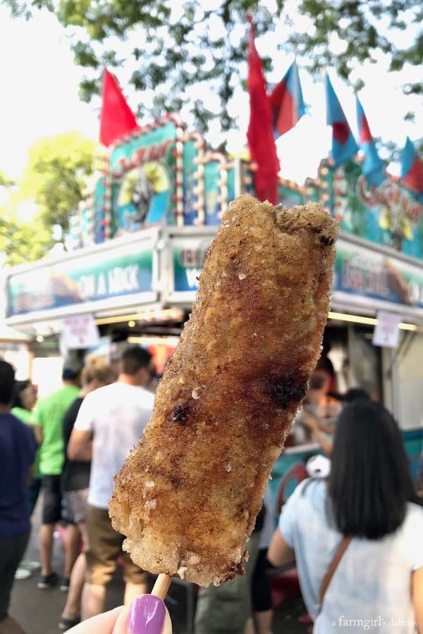 egg roll on a stick