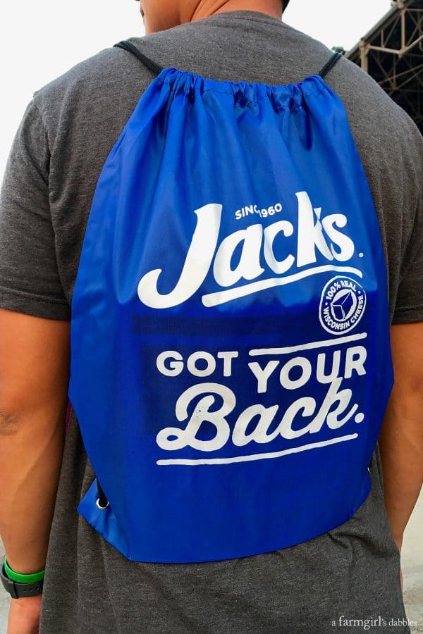 Jack's pizza backpack