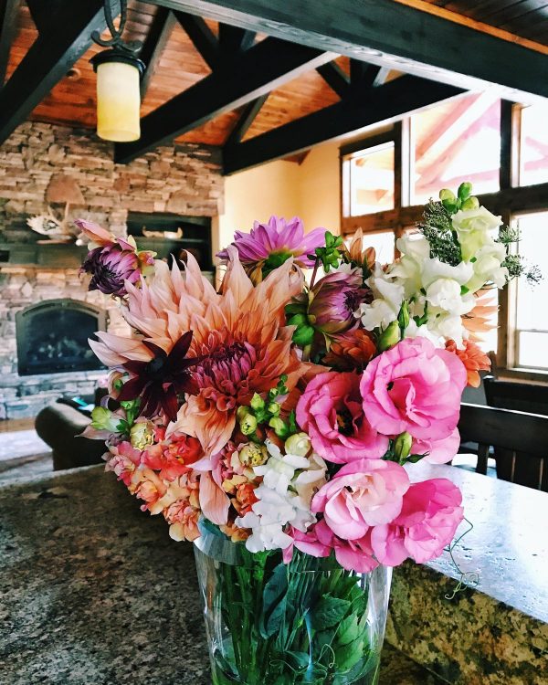 a flower arrangement