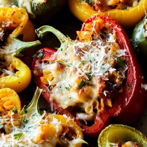 Lasagna Stuffed Peppers 