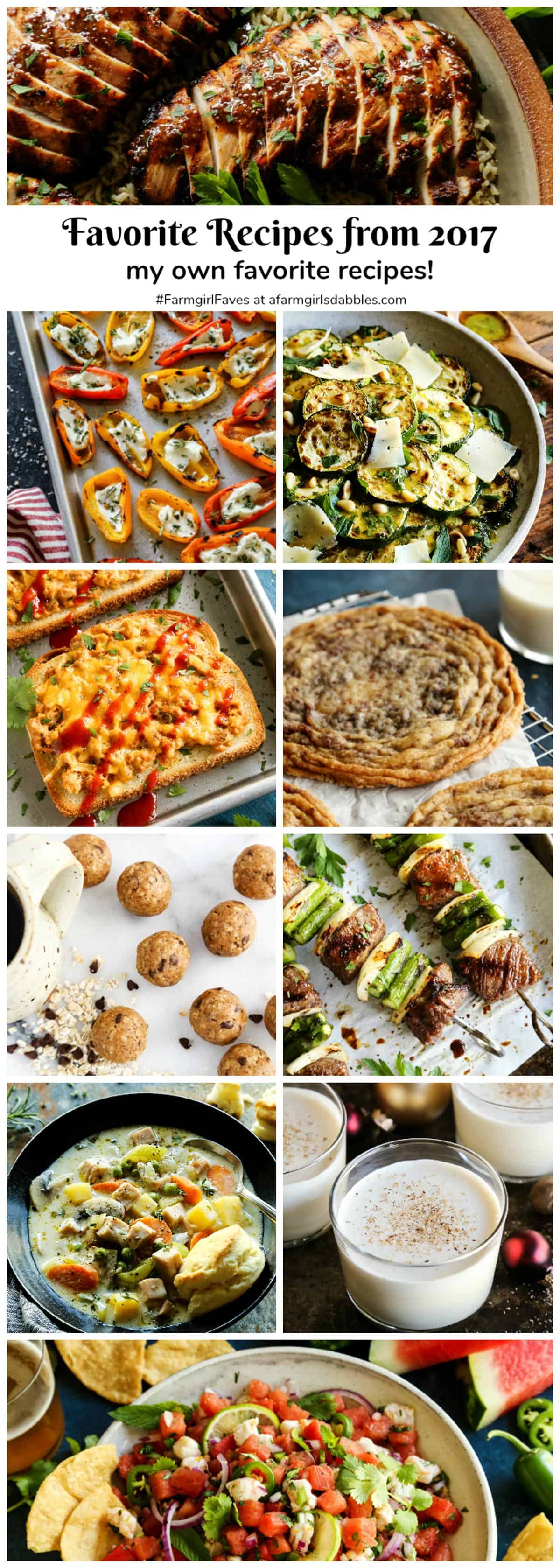 Favorite Recipes from 2017 chosen by the readers